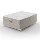 Ver imagem 1 de Cama Box Casal 138x188x59cm Molas Ensacadas Royale Montreal Bege