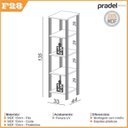 Ver mais imagens de Conjunto 2 Peças 100% MDF com Escrivaninha e Estante com 5 Prateleiras Industrial