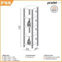 Ver mais imagens de Conjunto 2 Peças com Escrivaninha e Estante com 5 Prateleiras Industrial Preto 100% MDF