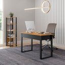 Ver imagem 2 de Kit 2 Peças 100% MDF com Escrivaninha e Estante com 5 Prateleiras