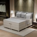 Ver imagem 3 de Cama Box Queen 158x198x59cm Molas Ensacadas Royale Montreal Bege