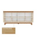Ver imagem 5 de Balcão Buffet 4 Portas com Prateleiras Internas e Design Moderno Serena
