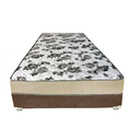 Ver imagem 2 de Cama Box Solteiro Suede Marrom + Colchão Solteiro Suede Bege Espuma 88x188x55