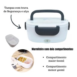 Marmita Termica Eletrica Portatil Esquenta 220v - 7