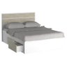 Cama Queen com 4 Gavetas 100% Mdf 22880 Branco/marfim Areia - Foscarini - 1
