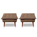 Ver imagem 3 de Kit C-02 Poltronas Opala + 02 Puff Opala Elegante Suede Cappuccino