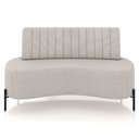 Ver imagem 3 de Sofá Chaise 2 Lugares Sala Living 160cm Pés Industrial Cayman K01 Linho Cru - Lyam Decor