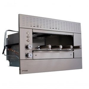 Churrasqueira a Gás de Embutir 4 Espetos Painel Glp 220v