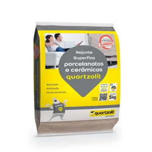 Rejunte Quartzolit Porcelanato 5kg Cinza Outono