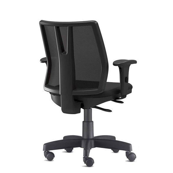 Cadeira Addit Ergonômica - 4124 Nr17 da ABNT com regulagem de Braço (Tecido Crepe cor: Azul) - 3