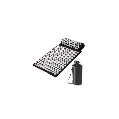 Acupress Brasil: Kit Tapete de Massagem com Travesseiro "preto" 68x42 Cm
