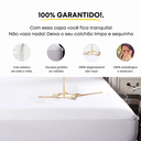 Ver imagem 3 de Capa Colchão Solteiro Impermeável Protetor Elástico Anti Ácaro Cama Protetora 188x88cm Lençol Anti X
