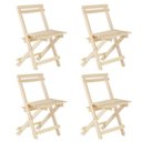 Ver imagem 1 de Kit 4 Cadeiras Dobráveis em Madeira Maciça Espresso Móveis