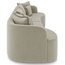 Ver imagem 7 de Sofá 3 Lugares 230cm Orgânico Quito K04 Veludo Bege - Mpozenato