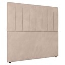 Ver imagem 1 de Cabeceira Cama Box Casal King Size Ivana 193cm Veludo Bege