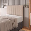 Ver imagem 6 de Cabeceira Cama Box Casal King Size Ivana 193cm Veludo Bege