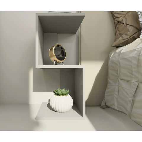 Mesa de Cabeceira "s" 30x30x65cm Nude