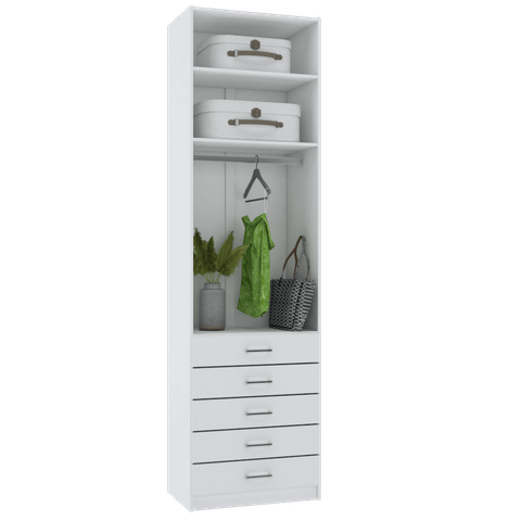 MÓDULO CLOSET CABIDEIRO COM 5 GAVETAS M453.B (CASA) MUNDI MOVEIS