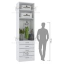 Ver imagem 6 de MÓDULO CLOSET CABIDEIRO COM 5 GAVETAS M453.B (CASA) MUNDI MOVEIS