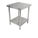 Ver imagem 2 de Bancada Mesa Total Inox 65x70cm Industrial com Prateleira Etb6570