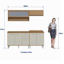 Ver imagem 3 de Cozinha Completa 7 Portas 2 Gavetas Gaia 