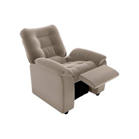 Poltrona do Papai Reclinável Macia Onix Matrix Cor:veludo Capuccino