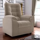 Ver imagem 3 de Poltrona do Papai Reclinável Macia Onix Matrix Cor:veludo Capuccino