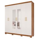 Ver imagem 2 de Guarda Roupa Maya 6 Portas Flex Espelho Avulso em MDF Panan