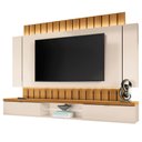 Ver imagem 1 de Painel para Tv Suspenso 70 Pol. Illuna H01 Off White/cinamomo - Mpozenato