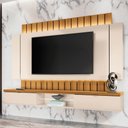Ver imagem 2 de Painel para Tv Suspenso 70 Pol. Illuna H01 Off White/cinamomo - Mpozenato