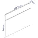 Ver imagem 3 de  Cabeceira Solteiro MDF 100cm Lara Carvalho