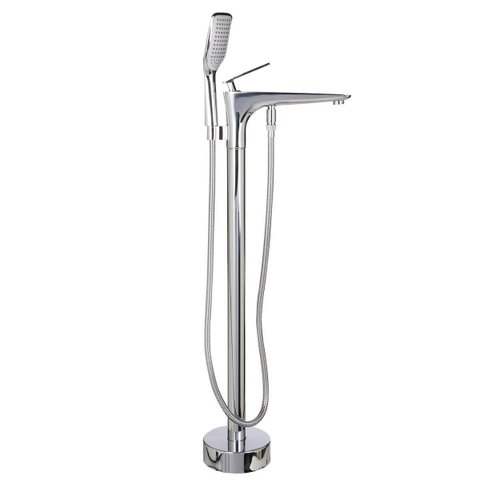 Misturador Monocomando de Piso para Banheira Cromado