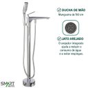 Ver imagem 7 de Misturador Monocomando de Piso para Banheira Cromado