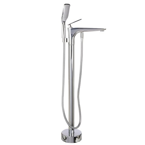 Misturador Monocomando de Piso para Banheira Cromado