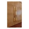 Puxador Porta Dourado Gold Duplo Inox Df926 1,20 Mts 120 Cm - 2