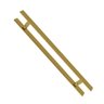 Puxador Porta Dourado Gold Duplo Inox Df926 1,20 Mts 120 Cm - 1