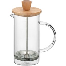 BALZAC CAFETEIRA FRANCESA 17x7x7cm 350ml BOROSILICATO TRANSP TAMPA BAMBU - 1