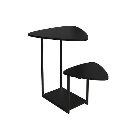 Mesa Lateral Cibele Ferro Preto Tampo Esfiha