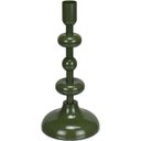 Ver imagem 1 de Castiçal Decorativo de Metal Verde 22x10x10cm Porta Vela Mesa Jantar Decoração
