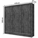 Ver imagem 4 de Guarda-Roupa Solteiro Porto 3 Portas de Correr 6 Prateleiras Branco -