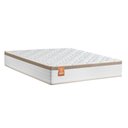 Ver imagem 1 de Colchão Casal CBP Molas Ensacadas Real 138X188X27Cm Branco/Bege