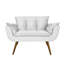 Ver imagem 3 de Jogo Namoradeira e 2 Poltronas Estofadas Sala de Visitas Opala Corano Branco - LM DECOR