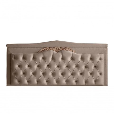 Cabeceira de Cama Box Painel Barcelona Casal 140 Cm Retro Capitonê Botão Encapados Suede Capuccino