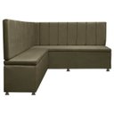 Ver imagem 5 de Conjunto Canto Alemão com Bau para Bar Lanchonete Liso Marrom 125x160cm Sofa Store