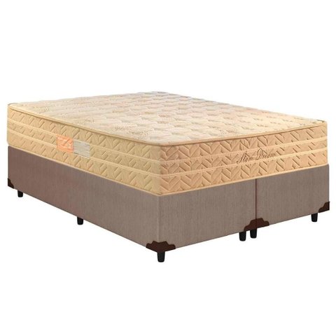 Conjunto Box Queen: Colchão Molas Paropas Masterpocket Ensacadas Star Dream + Base Crc Courano