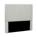Ver imagem 1 de Cabeceira Anya Queen Estofada para Cama Box Estrutura Mdf-mdp em Veludo Prata Loja Sheep