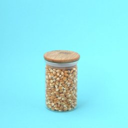 Pote de Vidro com Tampa de Bambu Oikos 250ml Hermético Redondo - 2