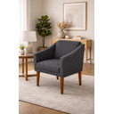 Ver imagem 2 de Poltrona Estofada para Consultorio Clinica Davi Tecido Boucle:cinza