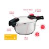 Panela de Pressão Inox 6 L - Supra Ø 22 X 25 Cm 6 L - Brinox - 2