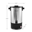 Ver imagem 7 de Elite Gourmet Ccm-035 Maquina de Café Elétrica 30 Xícaras Inox Preto
